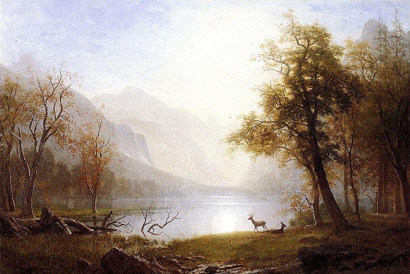 Albert Bierstadt Valley_in_Kings_Canyon, in the Sierra Nevada, California oil painting picture